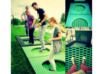 ZESTAW 4 kolorowe trampoliny | Starmax
