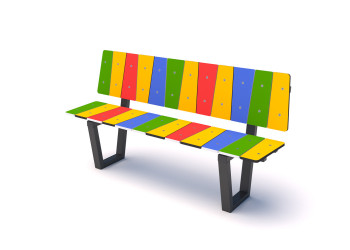 P8003 Ławka Color HDPE | Starmax
