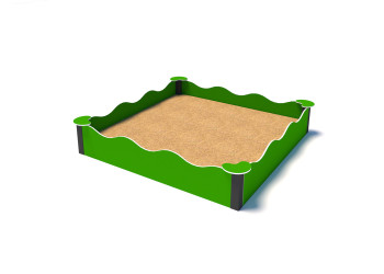 Piaskownica fala 1,9 m – trwałe i kreatywne miejsce do zabawy