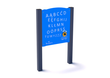 Panel Alfabet ♿ P3810 – edukacyjny panel na plac zabaw dla dzieci