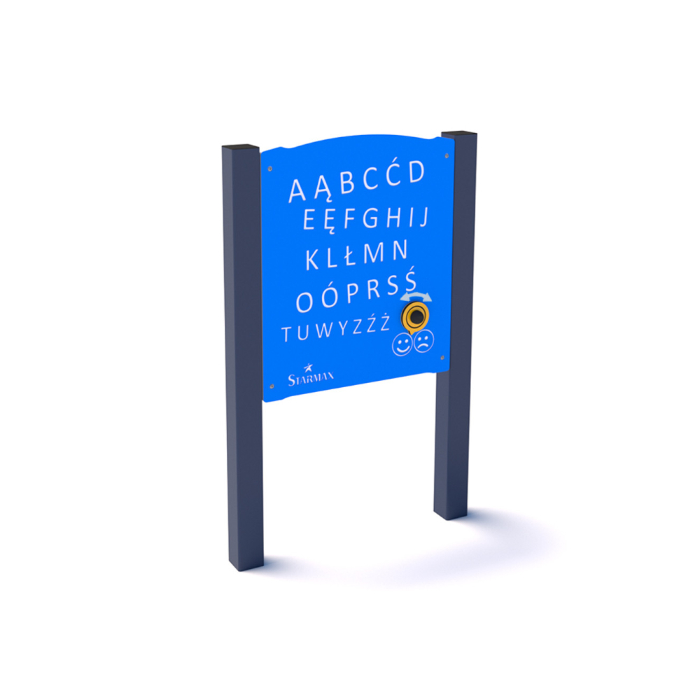 Panel Alfabet ♿ P3810 – edukacyjny panel na plac zabaw dla dzieci