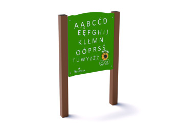 Panel Alfabet ♿ P3810 – edukacyjny panel na plac zabaw dla dzieci