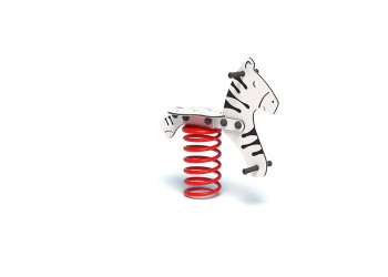 Bujak Zebra na sprężynie – bezpieczna zabawa na plac zabaw