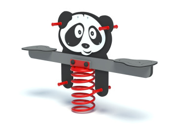 Bujak podwójny na sprężynie PANDA – bezpieczna zabawa dla dzieci