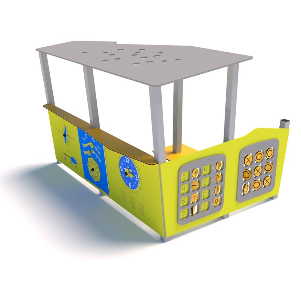 Domek edukacyjny ♿ P3505 – nowoczesny panel na plac zabaw dla dzieci