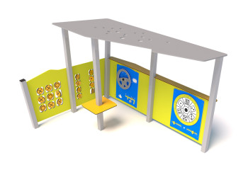 Domek edukacyjny ♿ P3505 – nowoczesny panel na plac zabaw dla dzieci