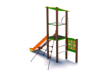 Plac zabaw P1117 Zestaw 17 – funkcjonalny plac dla dzieci 3+