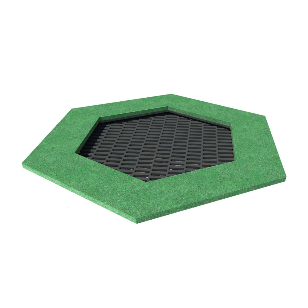 Trampolina ziemna na plac zabaw Sześcioboczna