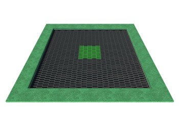 Trampolina ziemna na plac zabaw KOLOS 255x255cm | Starmax