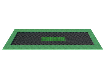 Trampolina ziemna na plac zabaw TRAMPOLINOWY TOR 100x400 cm | Starmax