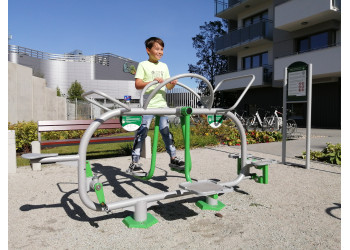 Mini siłownia dla dzieci COMBO 4w1 – bezpieczna siłownia plenerowa Starmax