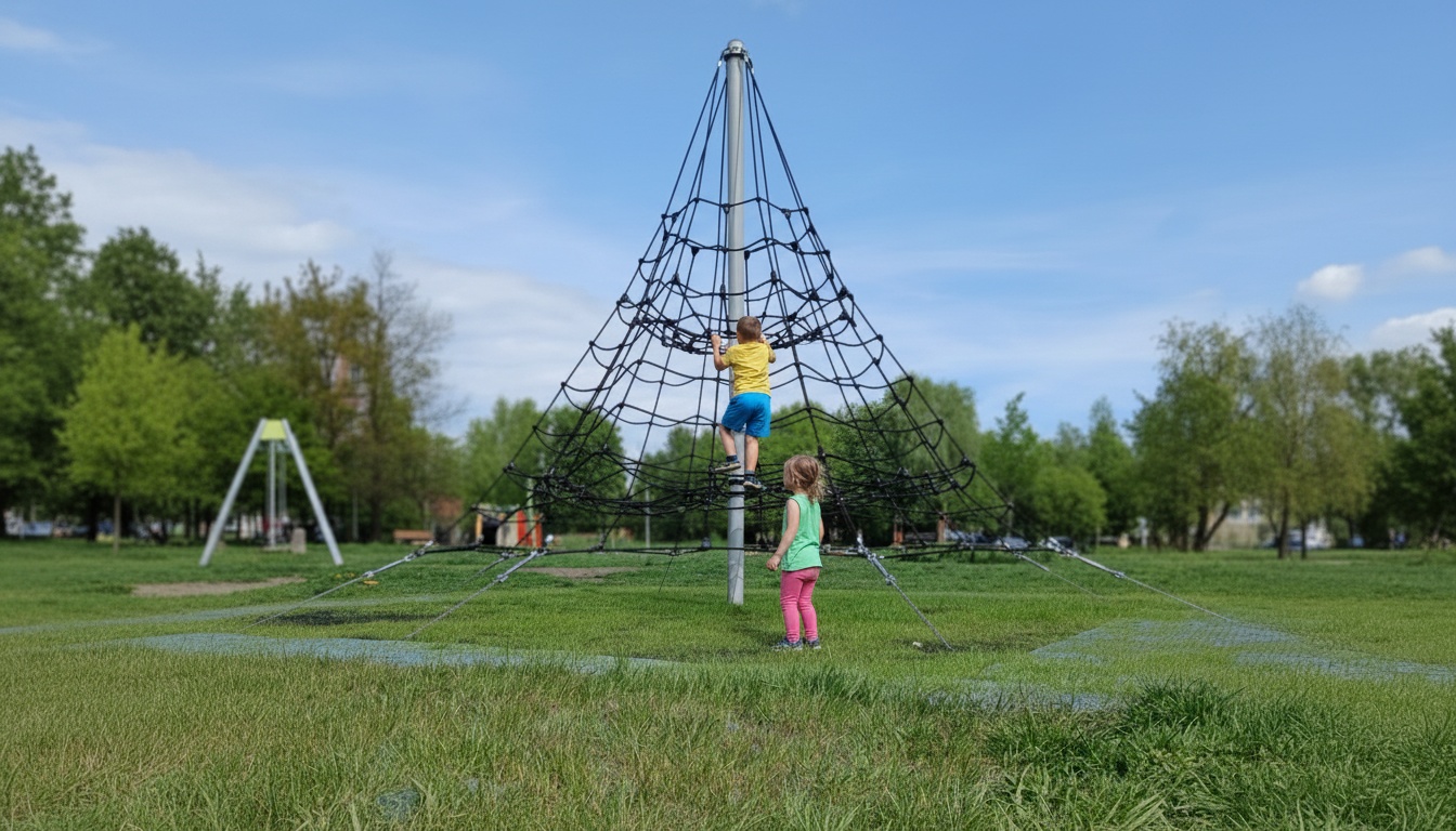 Rope pyramid for the playground - Starmax manufacturer